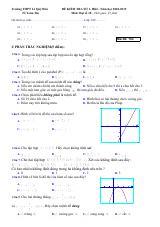 Đề kiểm tra số 1 HKI Đại số 10 năm 2018 – 2019 trường Lê Quý Đôn – Quảng Nam (bản Word)